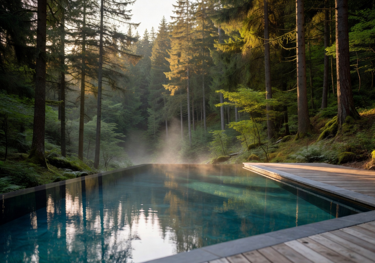 Hotel Traube Tonbach panoramic forest infinity pool